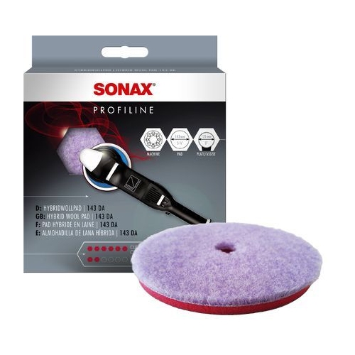 SONAX Aufsatz, Poliermaschine HybridWollPad 143 DA