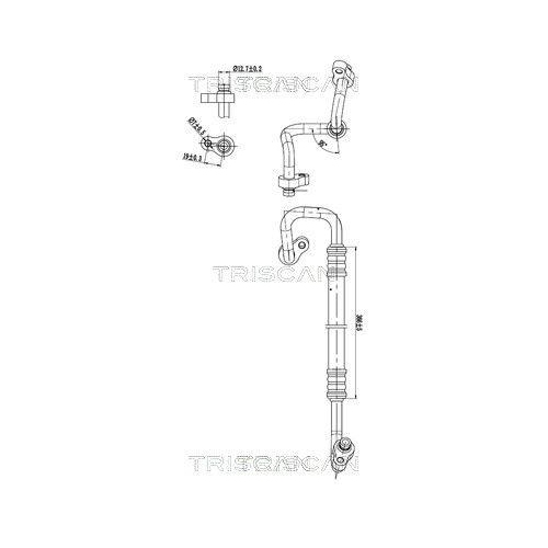TRISCAN Hochdruck-/Niederdruckleitung, Klimaanlage 9010 43003