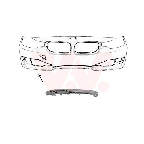 VAN WEZEL Zier-/Schutzleiste, K&uuml;hlergitter ** Equipart ** 0693584