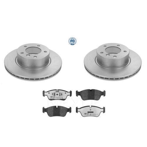 Bremsensatz Meyle Bremsbel&auml;ge + Bremsscheiben 025 239 3517/PD + 383 521 3063/PD