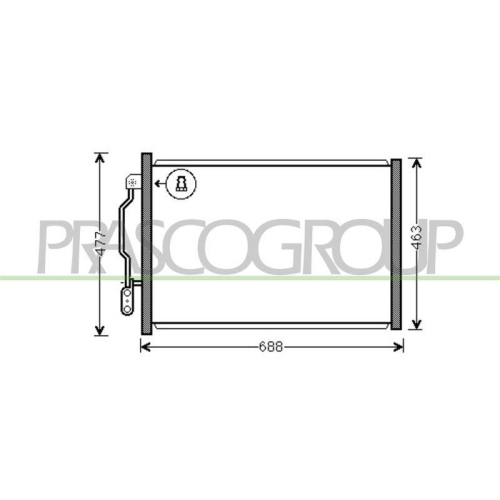 PRASCO Kondensator, Klimaanlage PrascoSelection ME526C003