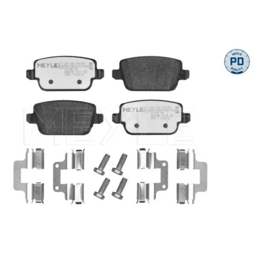 MEYLE Bremsbelagsatz, Scheibenbremse MEYLE-PD: Advanced performance and design. 025 245 3716/PD