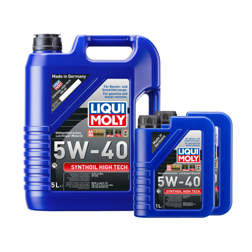 Liqui Moly Synthoil High Tech, 5W-40 Motor&ouml;l, 7-Liter Kanister, 1307+1306X2