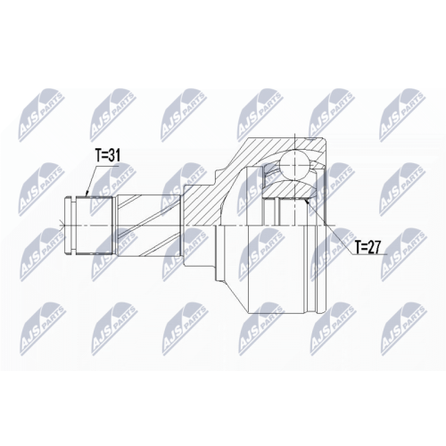 NTY Gelenksatz, Antriebswelle NPW-VV-106