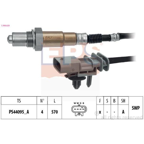 EPS Lambdasonde Made in Italy - OE Equivalent 1.998.629