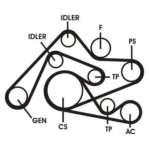 CONTINENTAL CTAM Keilrippenriemensatz 6PK2404D1