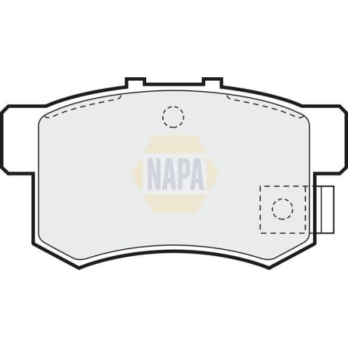 NAPA Bremsbelagsatz, Scheibenbremse NAPA NBP1686
