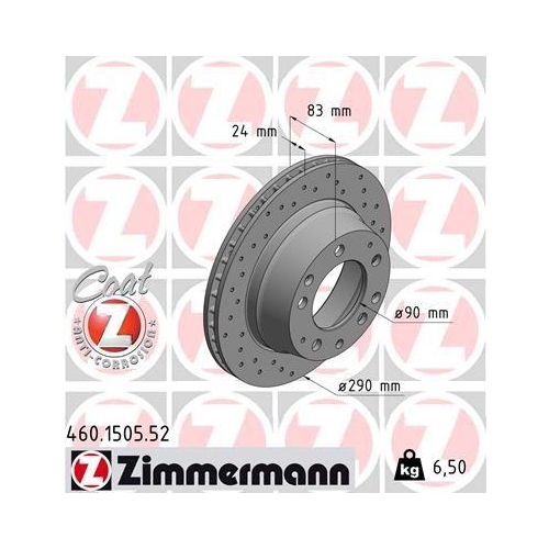 ZIMMERMANN Bremsscheibe SPORT Z 460.1505.52