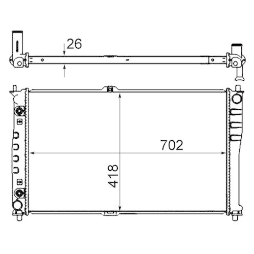 MAHLE K&uuml;hler, Motork&uuml;hlung BEHR CR 1329 000S