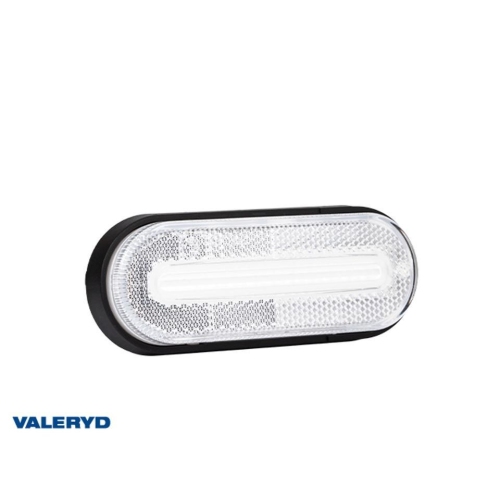 LED Seitenmarkierungsleuchte ADR Fristom 126x51x26mm wei&szlig; 12-36V, 0,5 kabel