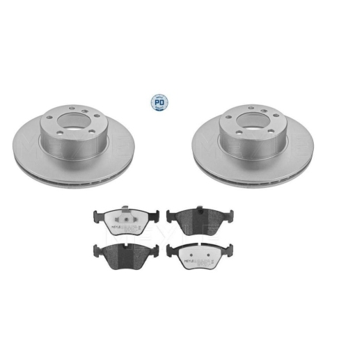 Bremsensatz Meyle Bremsbel&auml;ge + Bremsscheiben 025 216 7720/PD + 383 521 3019/PD