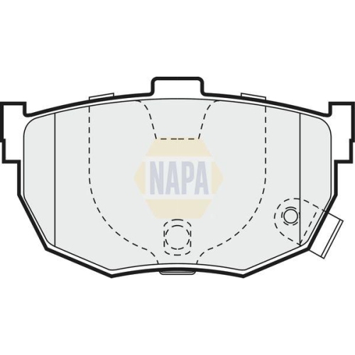 NAPA Bremsbelagsatz, Scheibenbremse NAPA NBP1811