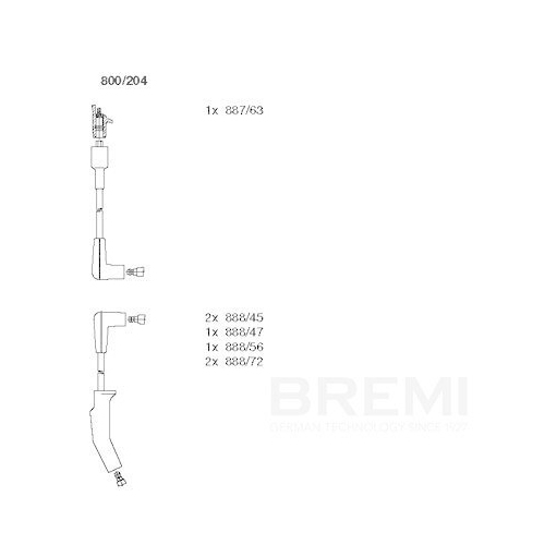 BREMI Z&uuml;ndleitungssatz 800/204