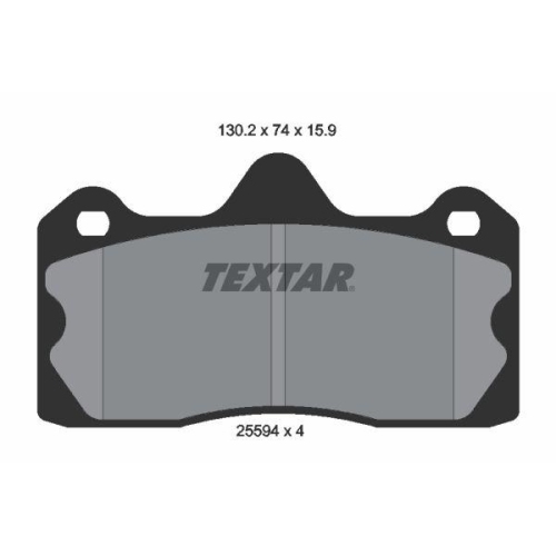 TEXTAR Bremsbelagsatz, Scheibenbremse 2559401