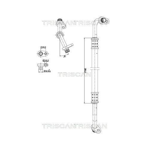 TRISCAN Hochdruck-/Niederdruckleitung, Klimaanlage 9010 28035