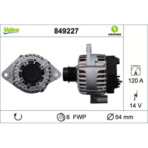 VALEO Generator VALEO ORIGINS 849227