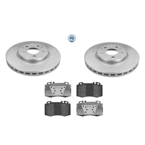 Bremsensatz Meyle Bremsbel&auml;ge + Bremsscheiben 025 232 7117/PD + 083 521 2044/PD
