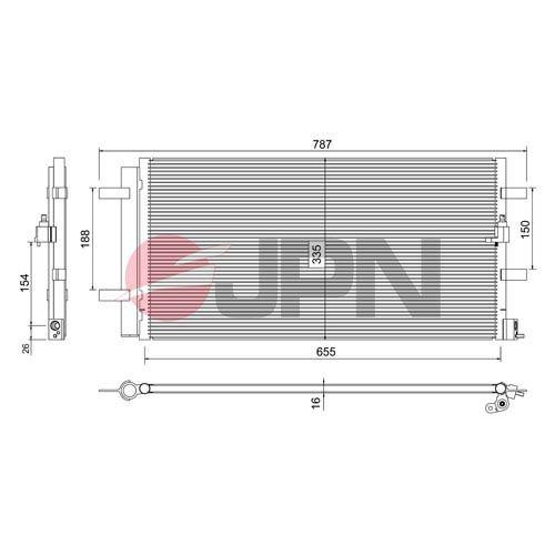 JPN Kondensator, Klimaanlage 60C9080-JPN