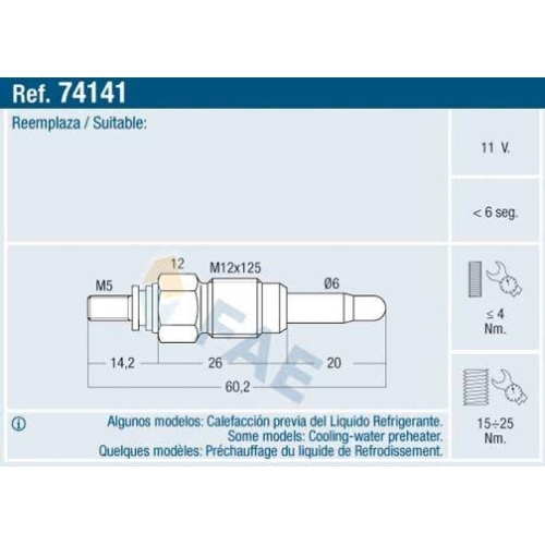 FAE Gl&uuml;hkerze 74141