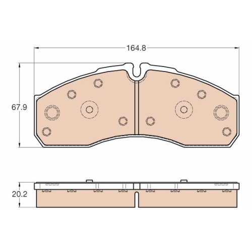 TRW Bremsbelagsatz, Scheibenbremse GDB3567