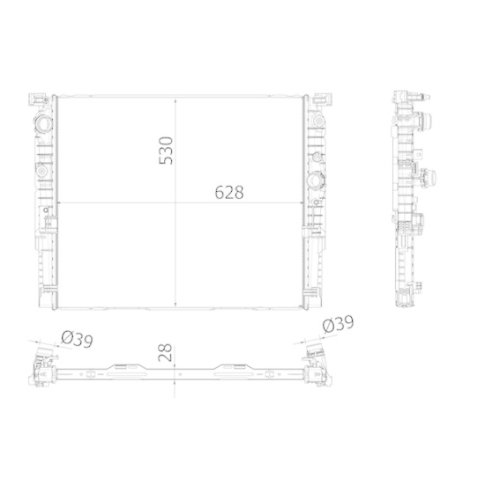 MAHLE Kühler, Motorkühlung BEHR *** PREMIUM LINE *** CR 2196 000P