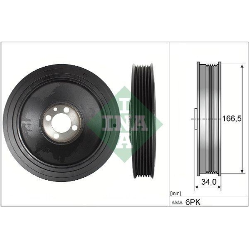 Schaeffler INA Riemenscheibe, Kurbelwelle 544 0150 10