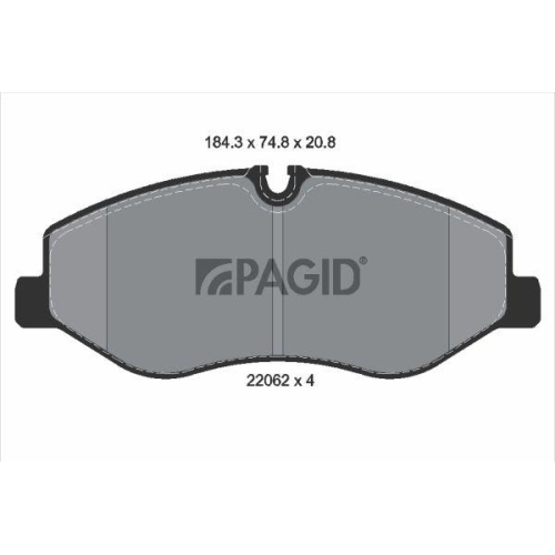 PAGID Bremsbelagsatz, Scheibenbremse T2414N