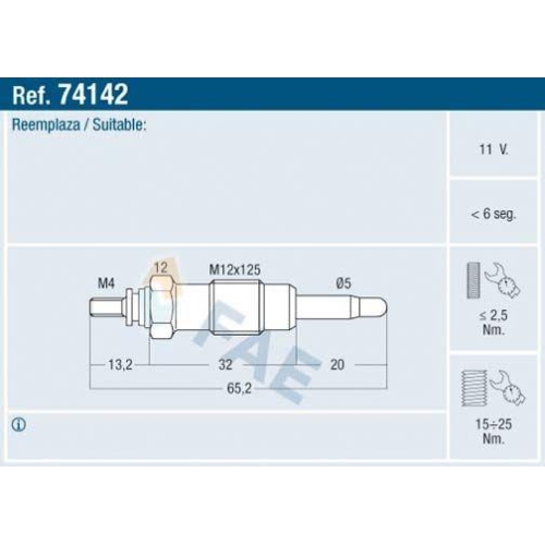 FAE Gl&uuml;hkerze 74142