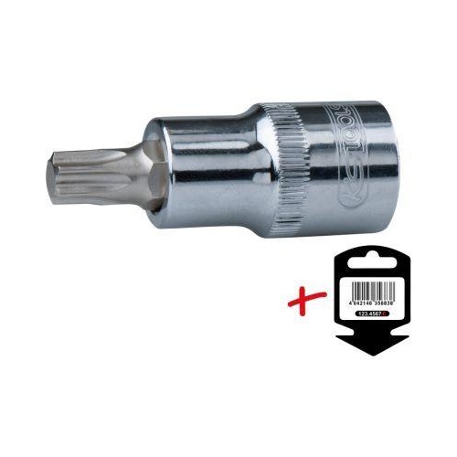 3/8 Zoll CHROMEplus Bit-Stecknuss Torx, T60 auf H&auml;nger KS TOOLS 918.3889-E