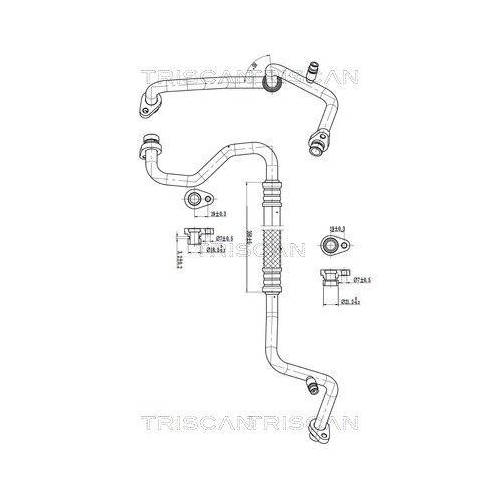 TRISCAN Hochdruck-/Niederdruckleitung, Klimaanlage 9010 14001
