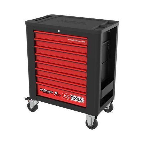 PERFORMANCEplus P15 SCHWARZ/ROT Werkstattwagen mit 8 Schubladen KS TOOLS 8731008