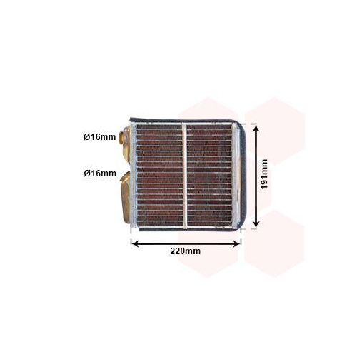 VAN WEZEL W&auml;rmetauscher, Innenraumheizung 37006240