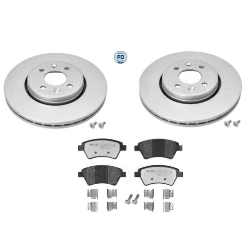 Bremsensatz Meyle Bremsbel&auml;ge + Bremsscheiben 025 239 3018/PD + 16-83 521 0004/PD