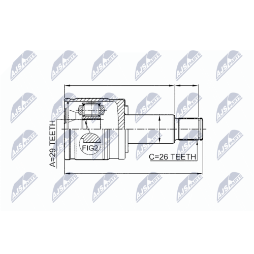NTY Gelenksatz, Antriebswelle NPW-SU-005