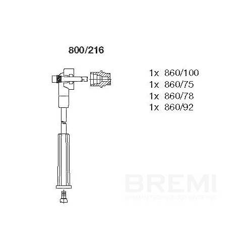 BREMI Z&uuml;ndleitungssatz 800/216