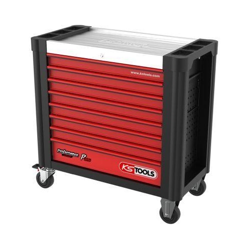 PERFORMANCEplus P25 SCHWARZ/ROT Werkstattwagen mit 8 Schubladen KS TOOLS 8733008