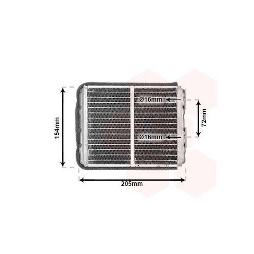 VAN WEZEL W&auml;rmetauscher, Innenraumheizung 37006403