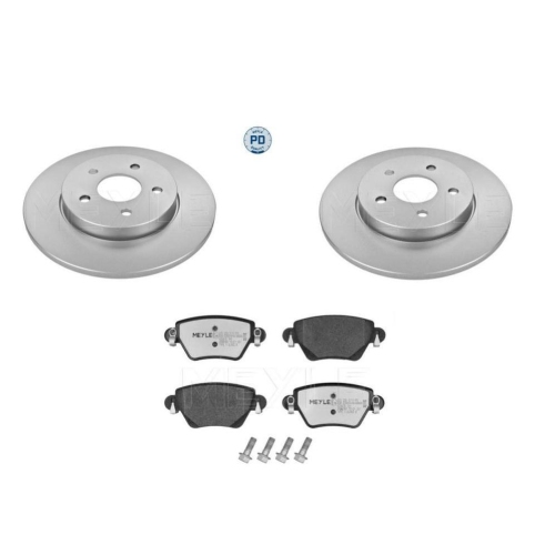 Bremsensatz Meyle Bremsbel&auml;ge + Bremsscheiben 025 235 5717/PD + 715 523 0019/PD
