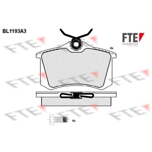 FTE Bremsbelagsatz, Scheibenbremse 9010051