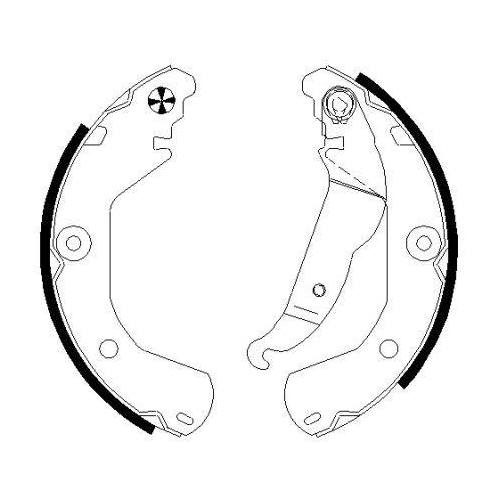 TEXTAR Bremsbackensatz 91080200