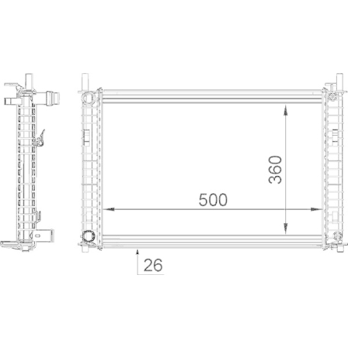 MAHLE K&uuml;hler, Motork&uuml;hlung BEHR CR 1356 000S