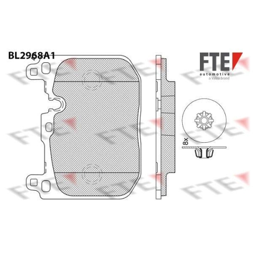 FTE Bremsbelagsatz, Scheibenbremse