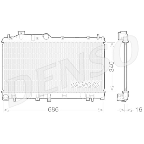 DENSO K&uuml;hler, Motork&uuml;hlung DRM36007