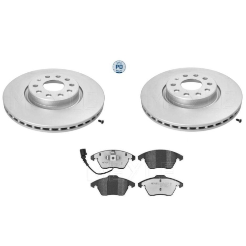 Bremsensatz Meyle Bremsbel&auml;ge + Bremsscheiben 025 235 8720/PD + 183 521 1094/PD