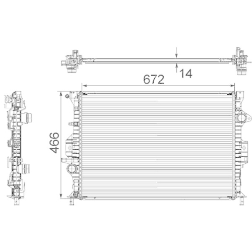 MAHLE K&uuml;hler, Motork&uuml;hlung BEHR *** PREMIUM LINE *** CR 906 000P