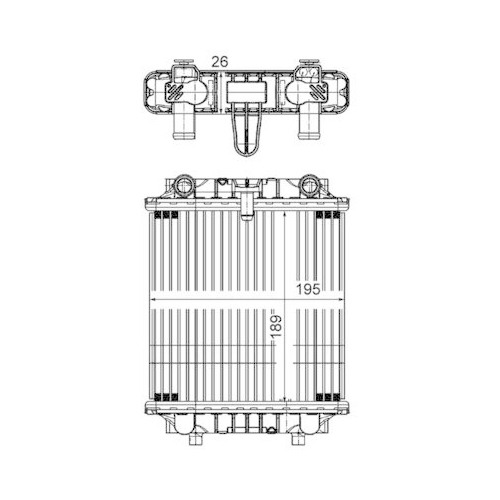 MAHLE Kühler, Motorkühlung BEHR *** PREMIUM LINE *** CR 1202 000P