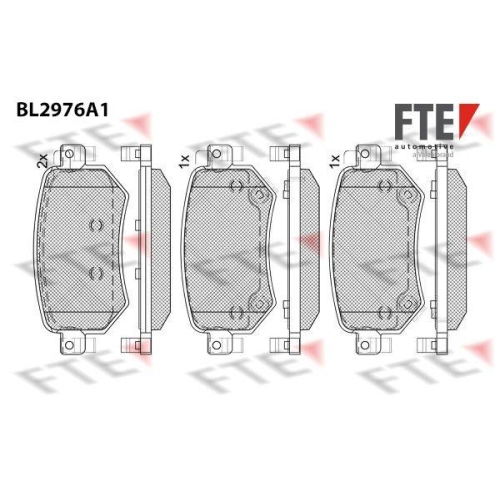 FTE Bremsbelagsatz, Scheibenbremse