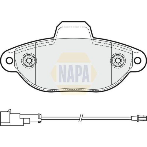 NAPA Bremsbelagsatz, Scheibenbremse NAPA NBP1531