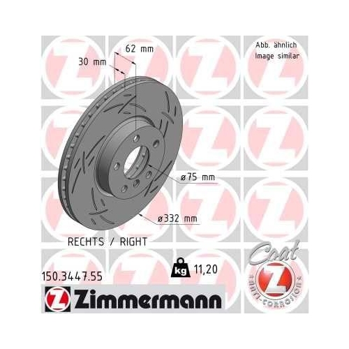 ZIMMERMANN Bremsscheibe BLACK Z 150.3447.55