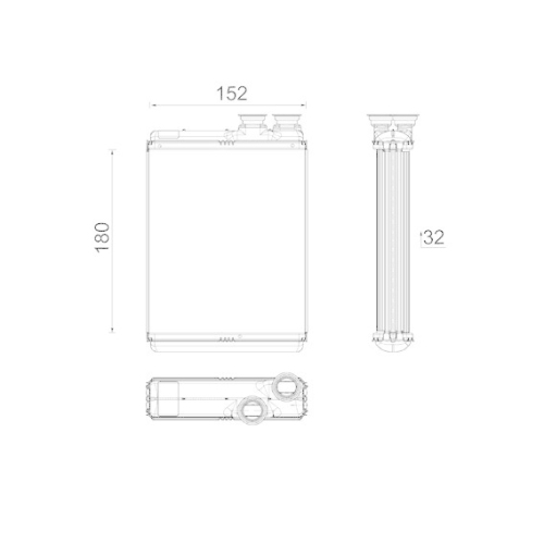 MAHLE W&auml;rmetauscher, Innenraumheizung BEHR *** PREMIUM LINE ***
